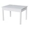 International Concepts Rectangle Table with Lift Up Top For Storage, 24 W, 33.1 L, 22.2 H, Wood, White JT08-2532L - alternate 1